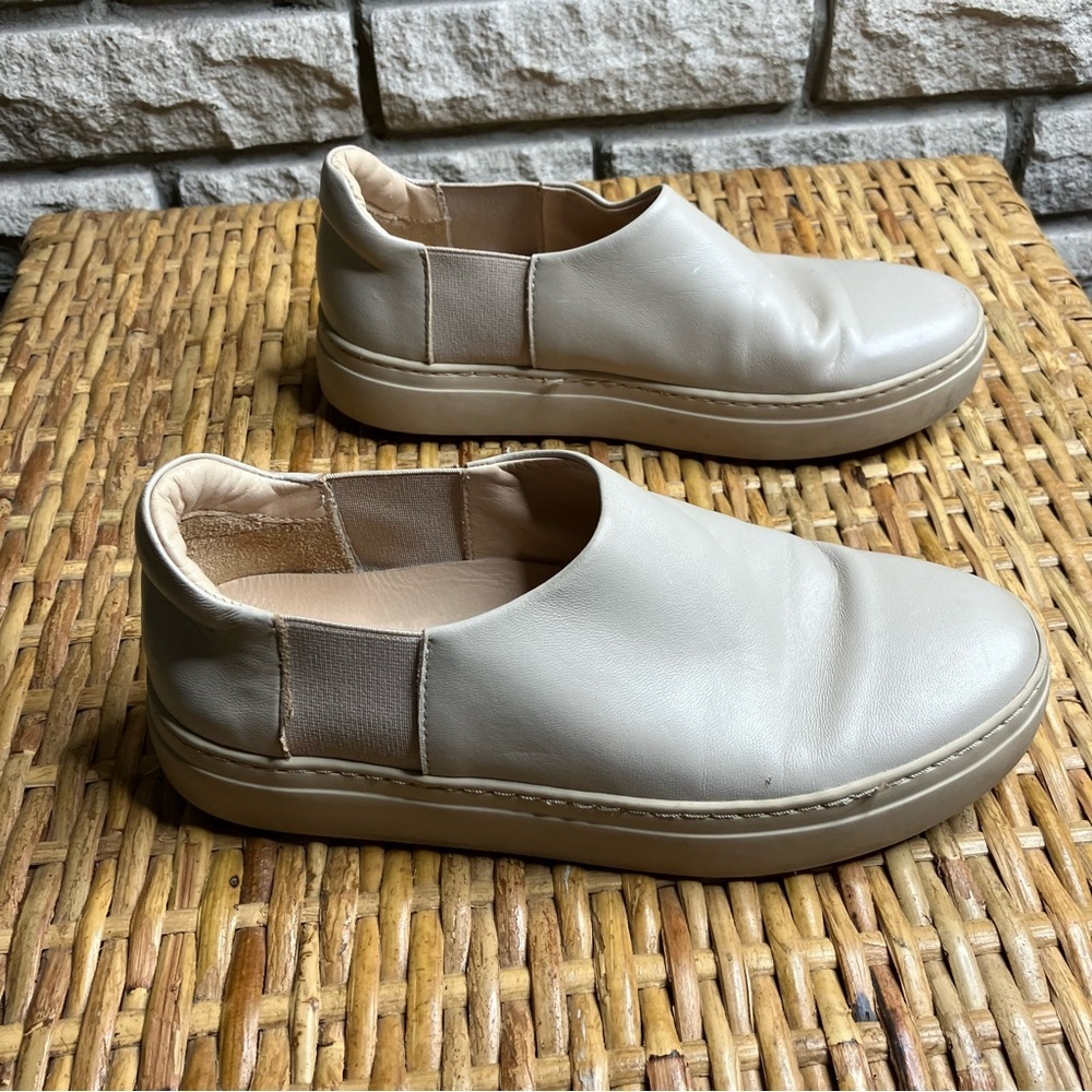COS Leather Sneakers Slip On Minimalist Lagenlook - Picture 2 of 9